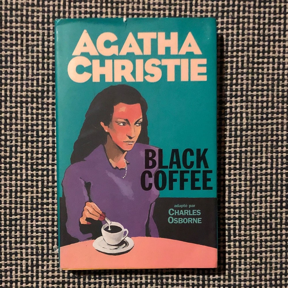Agatha Christie Softcover 'Black Coffee' Book French Edition
